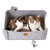 Placă de zgâriat reîncărcabilă pentru pisici, anti-alunecare și durabilă, carton pentru zgâriere de jucărie pentru pisici