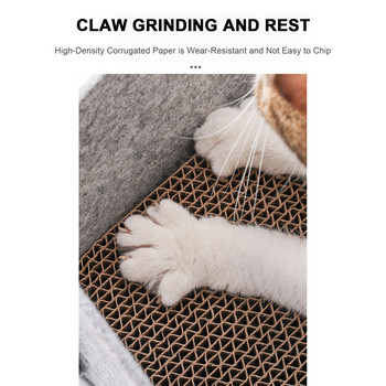 Ξυστό χαρτόνι για αντιολισθητικό και ανθεκτικό χαρτόνι γρατσουνιστών παιχνιδιών γάτας που ξαναγεμίζει