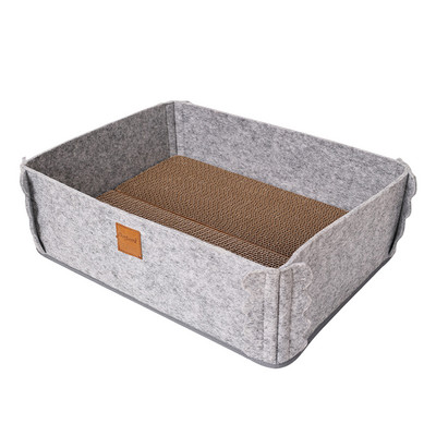 Placă de zgâriat reîncărcabilă pentru pisici, anti-alunecare și durabilă, carton pentru zgâriere de jucărie pentru pisici