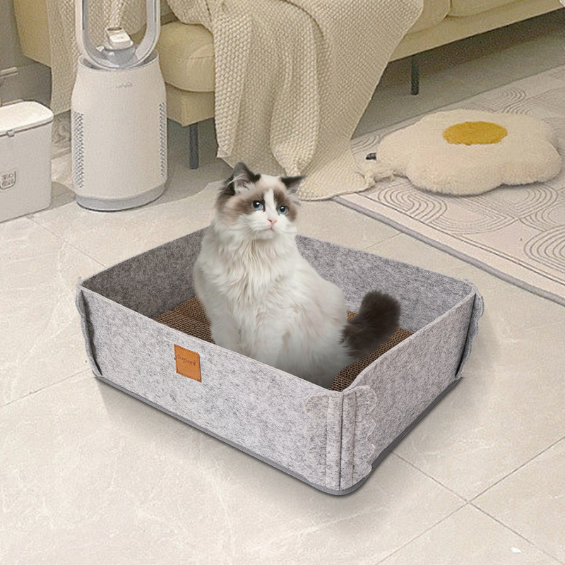 Placă de zgâriat reîncărcabilă pentru pisici, anti-alunecare și durabilă, carton pentru zgâriere de jucărie pentru pisici