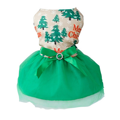 Χριστουγεννιάτικο φόρεμα για σκύλους Μικρά ρούχα για σκύλους Φούστα φόρεμα για γάτες Χριστουγεννιάτικα ρούχα για σκύλους Φόρεμα για κουτάβι Γιορτινό φόρεμα γενεθλίων για πάρτι σκυλιών για κατοικίδια