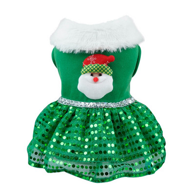 Χριστουγεννιάτικο φόρεμα για σκύλους Μικρά ρούχα για σκύλους Φούστα φόρεμα για γάτες Χριστουγεννιάτικα ρούχα για σκύλους Φόρεμα για κουτάβι Γιορτινό φόρεμα γενεθλίων για πάρτι σκυλιών για κατοικίδια