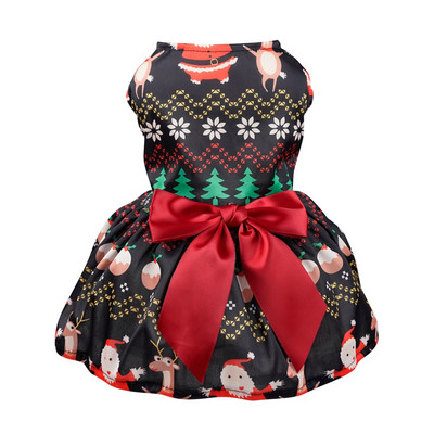 Χριστουγεννιάτικο φόρεμα για σκύλους Μικρά ρούχα για σκύλους Φούστα φόρεμα για γάτες Χριστουγεννιάτικα ρούχα για σκύλους Φόρεμα για κουτάβι Γιορτινό φόρεμα γενεθλίων για πάρτι σκυλιών για κατοικίδια