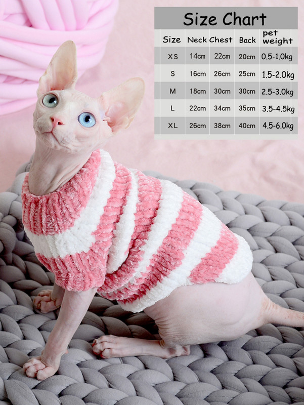 Ρούχα για γάτες Χειμερινά Ζεστά Χειροποίητα Μαλακά Γάτες Πλεκτά Πουλόβερ Jumper Sphynx Φούτερ για γάτες Πουλόβερ Sphinx Kitten Ρούχα Προμήθειες για γάτες