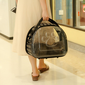 Τσάντα μεταφοράς κατοικίδιων ζώων για γάτες dag Πτυσσόμενο κλουβί Πτυσσόμενο κιβώτιο τσάντα χειρός Πλαστικές τσάντες μεταφοράς Προμήθειες για κατοικίδια Φορητή τσάντα μεταφοράς γάτας