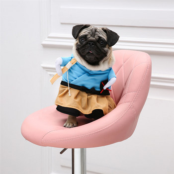 Αστεία στολή για σκύλους γάτας Ομοιόμορφη στολή Ρούχα γάτας Κοστούμια για κουτάβι Ρούχα ντυσίματος Κοστούμι για πάρτι για γάτα Ρούχα Cosplay 58