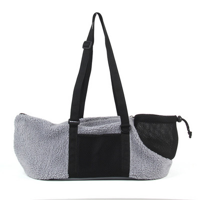 Geantă portabilă de transport pentru animale de companie, caldă, respirabilă, iarnă, moale, câini de talie mică, pisici, genți de umăr, pentru călătorie în aer liber, pisici, geantă de mână pentru cățeluși pentru animale de companie