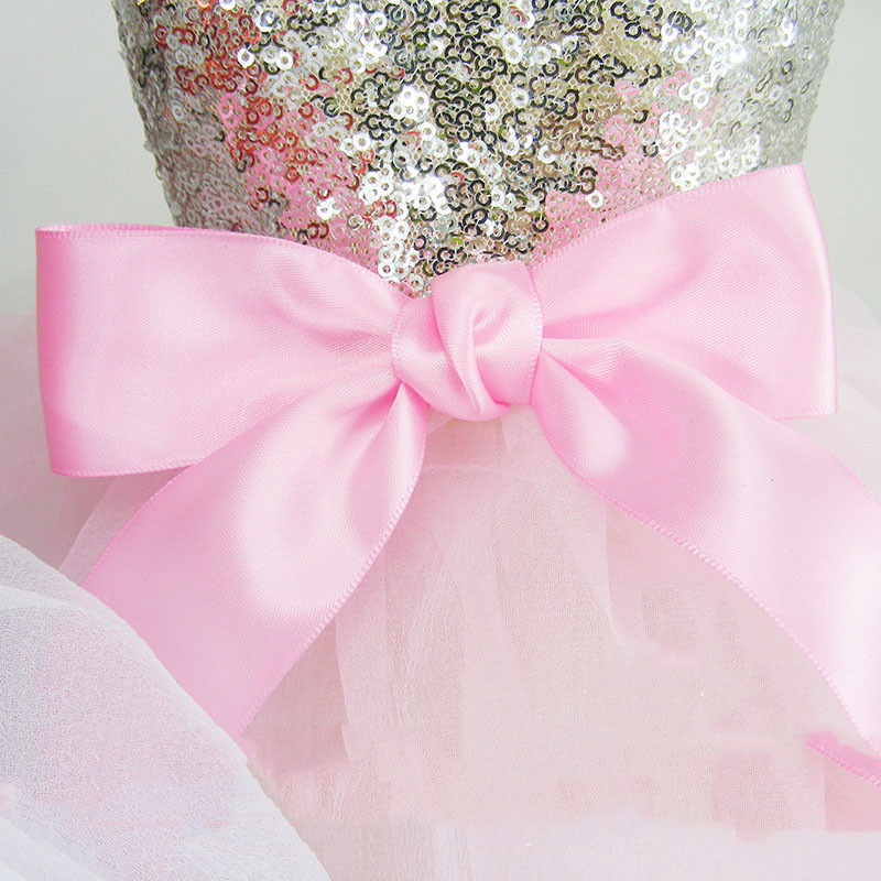 Ljetna modna odjeća za mačke za mačiće Male pse Vjenčanice za Yorkije Svijetla haljina za štene princeze sa ukrasom od šljokica