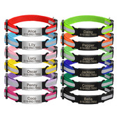 Ανακλαστικό κολάρο γάτας Δωρεάν χαραγμένο κολάρο για γάτες με αξεσουάρ κολιέ για κουτάβια για κατοικίδια για μικρόσωμο σκύλο γάτας Τσιουάουα