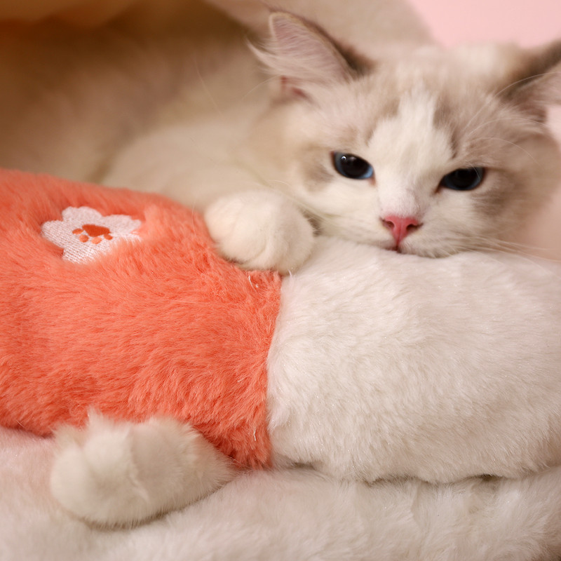 Hoopet japanska zimska debela mačka krevet za spavanje uklonjivi jastuk sa smiješnim mačjim užetom topli jastuk za mačke štene kauč za pse krevet za kućne ljubimce