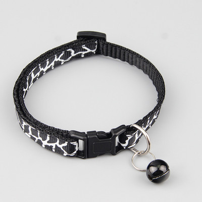 Guler pentru pisici, imprimeu colorat cu desene animate, pisici, guler pentru catelus, cu clopote, guler cu catarama din nailon reglabil, animale de companie, caini, gat, accesorii pentru pisici