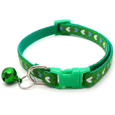Guler pentru pisici, imprimeu colorat cu desene animate, pisici, guler pentru catelus, cu clopote, guler cu catarama din nailon reglabil, animale de companie, caini, gat, accesorii pentru pisici