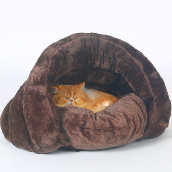 Χειμερινό φθινόπωρο Κρεβάτι κατοικίδιων με ζεστό φλις για γάτες σκύλους Άνετα κρεβάτια Αξεσουάρ μαξιλαριών για σκηνή χαλάκι ύπνου με φωλιά ρείθρων