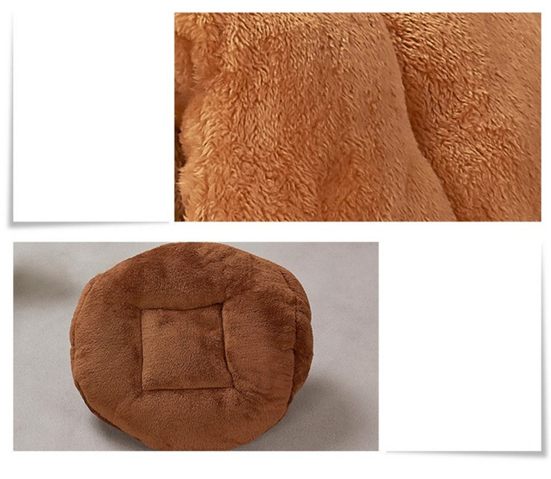 Χειμερινό φθινόπωρο Κρεβάτι κατοικίδιων με ζεστό φλις για γάτες σκύλους Άνετα κρεβάτια Αξεσουάρ μαξιλαριών για σκηνή χαλάκι ύπνου με φωλιά ρείθρων