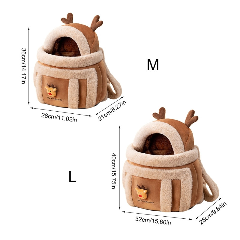 Σακίδιο πλάτης για κατοικίδια Χειμερινή ζεστή τσάντα ταξιδιού για φορητό αντιανεμικό κλουβί σκύλου CAT
