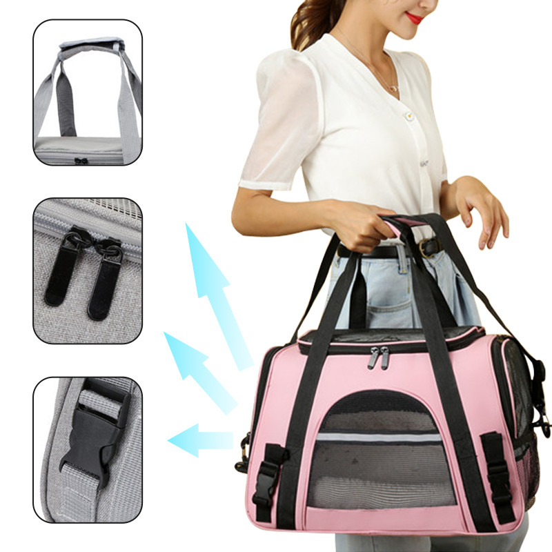 Torba za nošenje mačaka Torba za nošenje kućnih ljubimaca Prozračna torba za nošenje na ramenu za kućne ljubimce Putna torba za odlazna putovanja Prikladna za mačke Mali psi