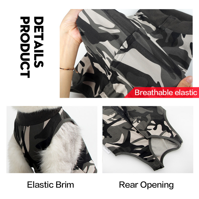 Ρούχα προστασίας κατοικίδιων ζώων Αντιγλείψιμο γιλέκο κοστούμι γάτας για γάτες που απογαλακτίζονται μετά από αποστείρωση Φροντίδα αποκατάστασης Ρούχα Ρούχα για γατάκια