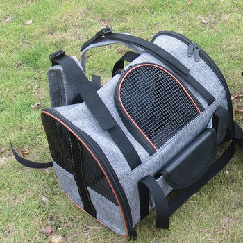 Външна чанта за носене на домашни любимци Многофункционална раница Дишащи сгъваеми чанти Излети Устойчиви на абразия и ухапвания от животни