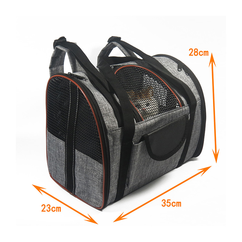 Τσάντα μεταφοράς κατοικίδιων εξωτερικού χώρου Πολυλειτουργικό σακίδιο πλάτης αναπνέουσες πτυσσόμενες τσάντες εξόδου Ανθεκτικές σε τριβή και δαγκώματα από ζώα