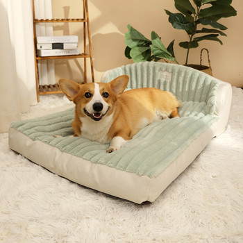 HOOPET Κρεβάτι για κατοικίδια Γάτα Χοντρό κρεβάτι ύπνου Χειμερινό ζεστό μαξιλάρι για γάτες Μικρά σκυλιά Άνετος καναπές ρείθρων Καλάθι για σκύλους Προϊόντα για κατοικίδια