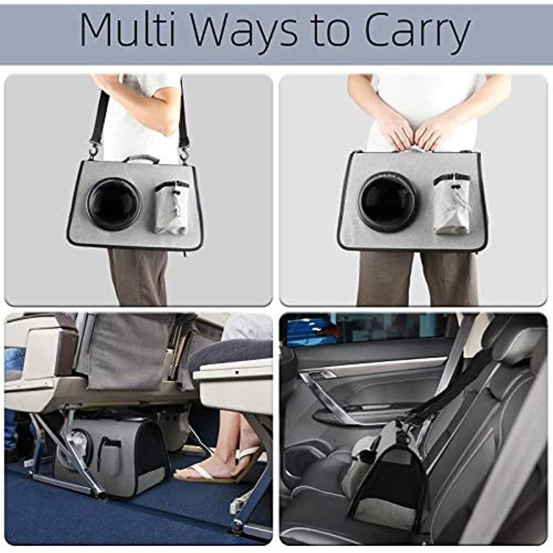 Μεταφορέας γάτας Bubble Τσάντα ταξιδιού μαλακής όψης Μεταφορέας κατοικίδιων ζώων για γάτες σκύλους Kitten Puppy Comfort Φορητή πτυσσόμενη τσάντα κατοικίδιων
