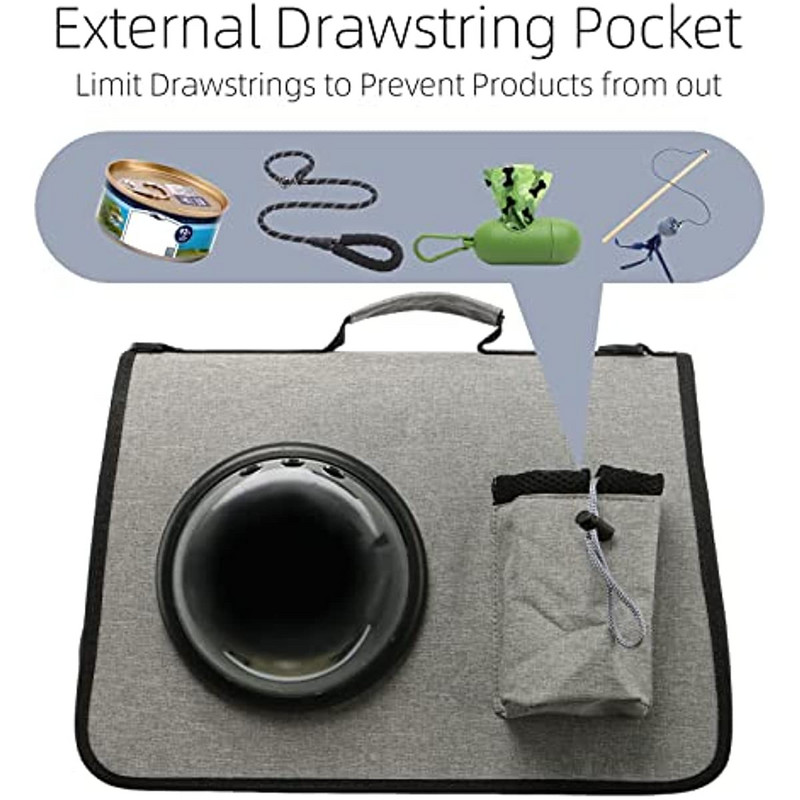 Μεταφορέας γάτας Bubble Τσάντα ταξιδιού μαλακής όψης Μεταφορέας κατοικίδιων ζώων για γάτες σκύλους Kitten Puppy Comfort Φορητή πτυσσόμενη τσάντα κατοικίδιων