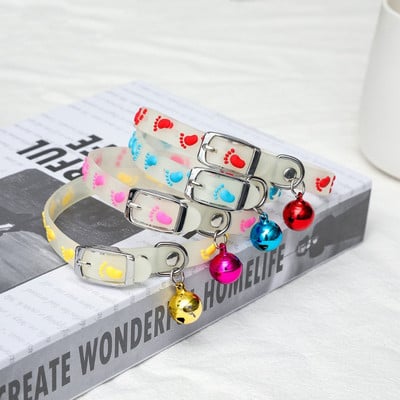 Svjetleća ogrlica za pse, mačke protiv gubitka, fluorescentna silikonska mačka, svjetleća ogrlica sa zvončićima, prsten za pse, pribor za pse, mačke