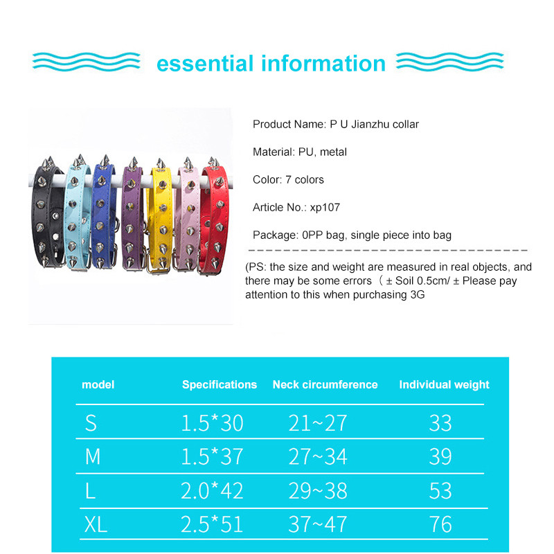 1 tk lahe kassi koera kaelarihm, nahast naeltega naeltega kaelarihmad väikestele keskmistele värvilistele lemmikloomadele kaelakee koertele kassidele kaelarihm lemmikloomatooted