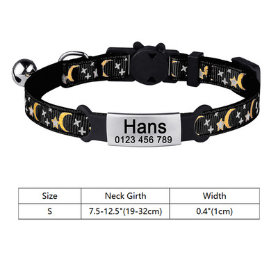 Personalizat, ajustabil, guler de pisică din nailon Papion Produse pentru animale de companie Mic, mare, pisicuță, guler floral, accesorii, etichetă, colier mic