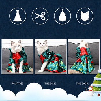 Κοστούμια γάτας Χριστουγεννιάτικο φόρεμα για κατοικίδια Cosplay για μικρά ρούχα για σκύλους γάτας Κοστούμια για χριστουγεννιάτικο πάρτι Χριστουγεννιάτικο δώρο Προϊόντα για γάτες