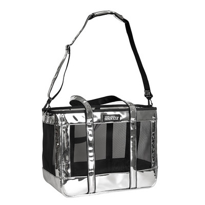 EDENPETZ prozračna mrežasta kožna nosiljka za pas, pas, mačka, modna velika putna torba za nošenje, torba za nošenje na rame