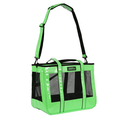 EDENPETZ prozračna mrežasta kožna nosiljka za pas, pas, mačka, modna velika putna torba za nošenje, torba za nošenje na rame