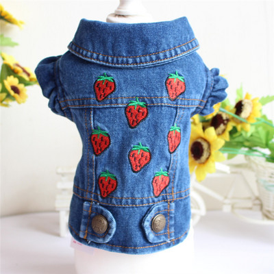Spring Cat Jeans Vest Series Fashion Denim Haine pentru pisici Sphynx Casual Cowboy Kitten Coat Jacket Costumul pentru animale de companie XS-XXL 10E