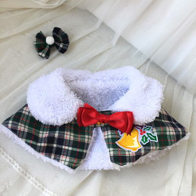 Mačka Božićni zimski topli ogrtač Ogrlica za kućne ljubimce Odjeća Karirani ogrtač Šal Bib Dekoracija Kućni ljubimac Pas Božićna odjeća Pelerina