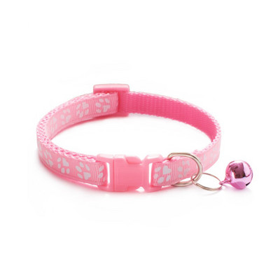 Guler pentru pisicuțe pentru câine, cu imprimeu de desene animate, pentru cățeluș, pisică, cu clopoțe