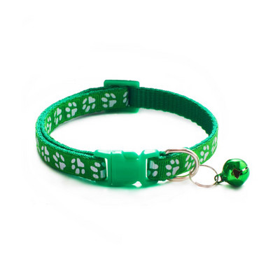 Guler pentru pisicuțe pentru câine, cu imprimeu de desene animate, pentru cățeluș, pisică, cu clopoțe