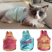 Ljetna odjeća za mačke, štene, ispis slova, kamisol za mačke, male pse, sfinge, odjeća za mače, sportski prsluk, odjeća ropa para gatos