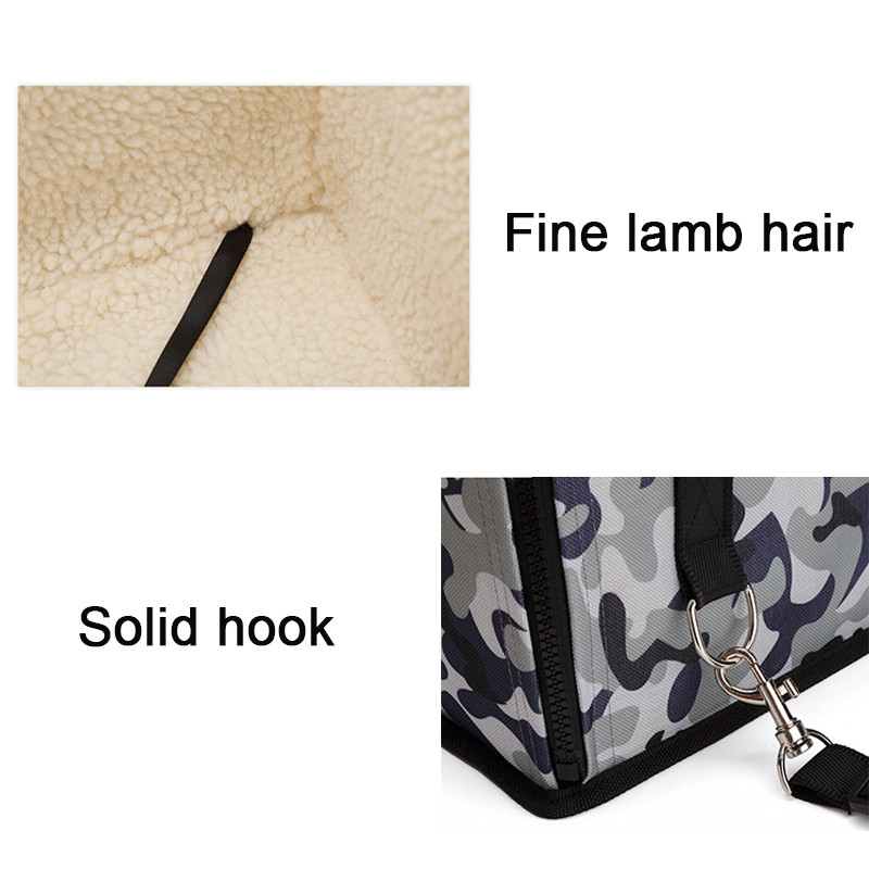 Geantă de transport pliabilă, lavabilă, cu booster cald, Carcasă pentru scaun auto pentru animale de companie, pentru 5 kg, câine, pisică, animale mici, articole de exterior