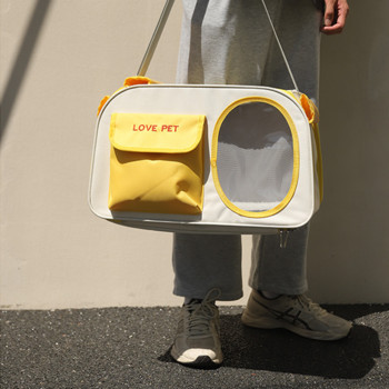 Cats Bag Carrier for Cat Сгъваема, голямо пространство, тристранна вентилация, регулируеми презрамки за раменете, здрави преносими консумативи за котки