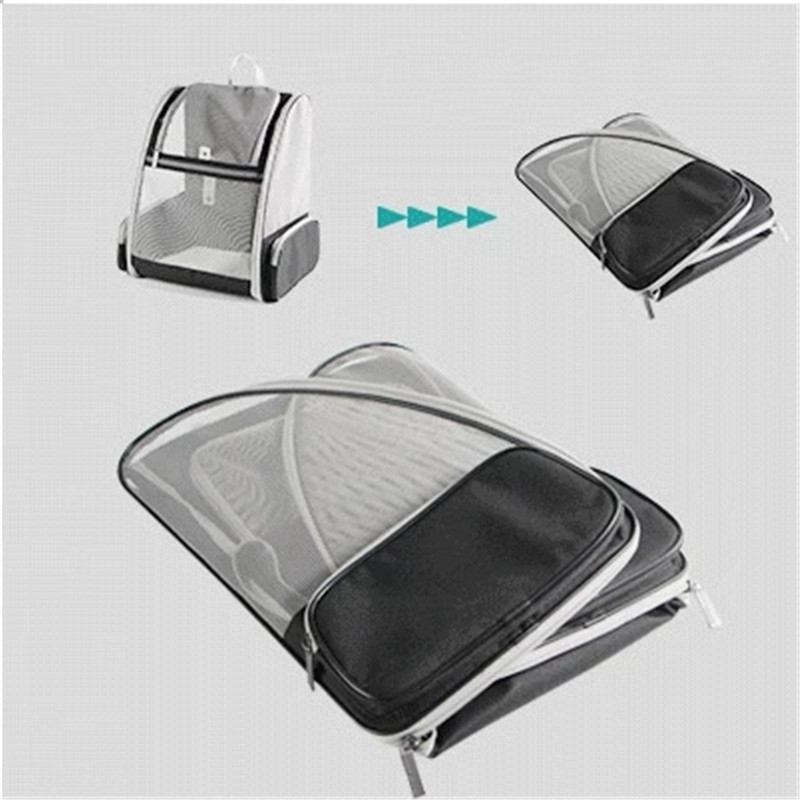 Sklopiva torba za nošenje pasa kućnih ljubimaca Prozračna ruksak velikog kapaciteta Torba za pse mačke Sklopiva škrinja za kućne ljubimce Prijenosna ručna torba za putovanja na otvorenom
