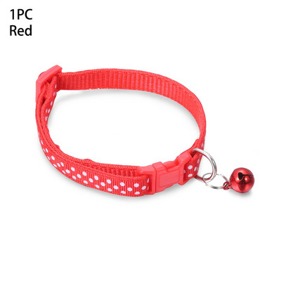 1PC šareni najlonski privjesak sa šljokicama, zvono, podesive ogrlice za pse, mačke, štene, ogrlice s mačićima s kopčom, dodaci za mačke, potrepštine za kućne ljubimce