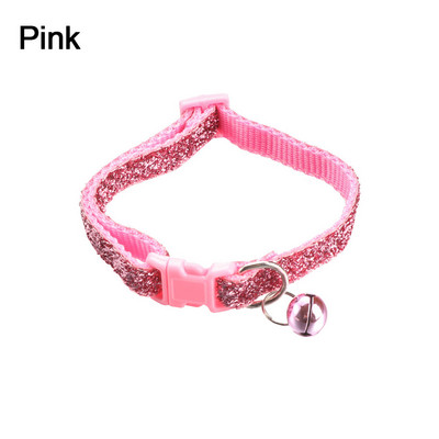 1PC šareni najlonski privjesak sa šljokicama, zvono, podesive ogrlice za pse, mačke, štene, ogrlice s mačićima s kopčom, dodaci za mačke, potrepštine za kućne ljubimce