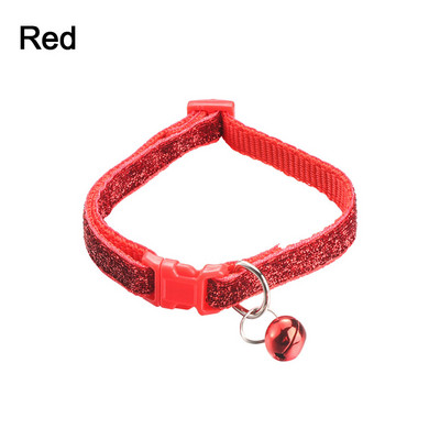 1PC šareni najlonski privjesak sa šljokicama, zvono, podesive ogrlice za pse, mačke, štene, ogrlice s mačićima s kopčom, dodaci za mačke, potrepštine za kućne ljubimce