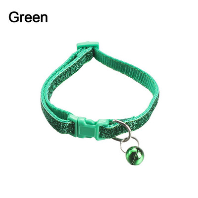 1PC šareni najlonski privjesak sa šljokicama, zvono, podesive ogrlice za pse, mačke, štene, ogrlice s mačićima s kopčom, dodaci za mačke, potrepštine za kućne ljubimce