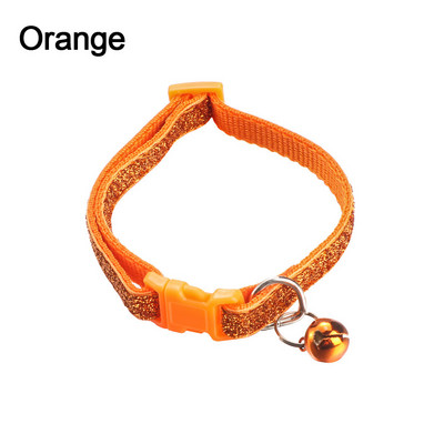 1PC šareni najlonski privjesak sa šljokicama, zvono, podesive ogrlice za pse, mačke, štene, ogrlice s mačićima s kopčom, dodaci za mačke, potrepštine za kućne ljubimce