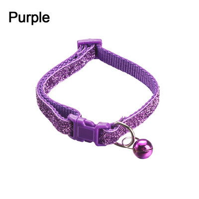 1PC šareni najlonski privjesak sa šljokicama, zvono, podesive ogrlice za pse, mačke, štene, ogrlice s mačićima s kopčom, dodaci za mačke, potrepštine za kućne ljubimce