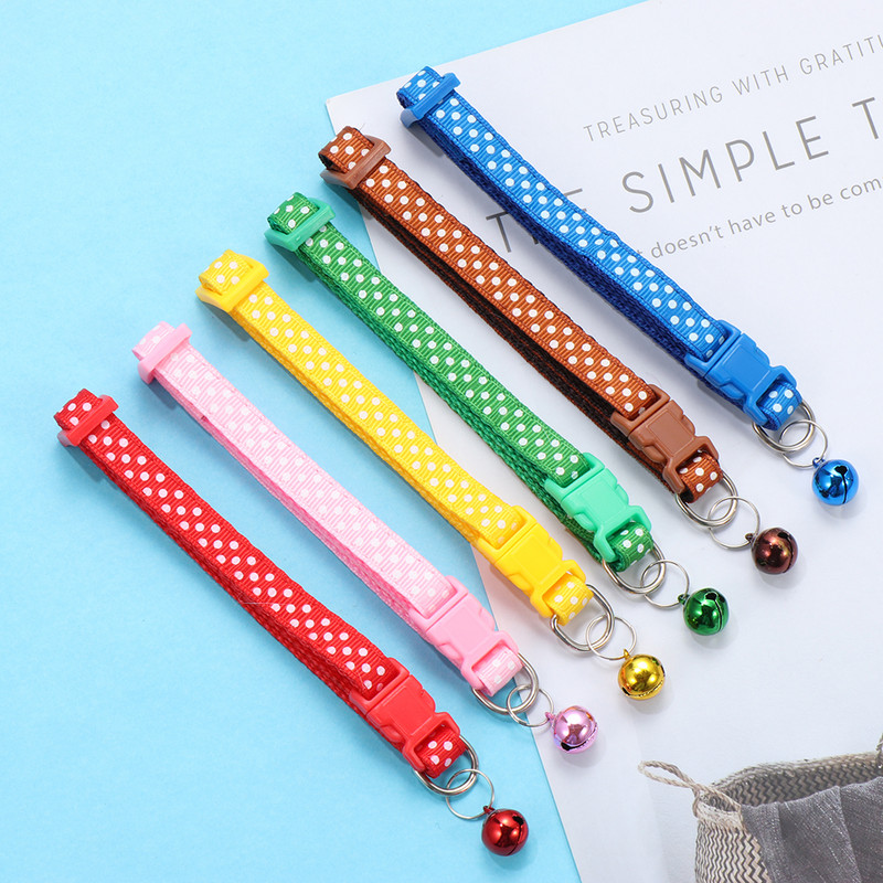1PC šareni najlonski privjesak sa šljokicama, zvono, podesive ogrlice za pse, mačke, štene, ogrlice s mačićima s kopčom, dodaci za mačke, potrepštine za kućne ljubimce