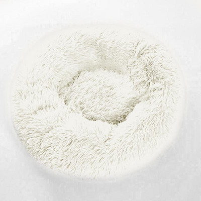 10 χρώματα Super μαλακό κρεβάτι γάτας Στρογγυλό καλάθι ύπνου με χνουδωτό μακρύ βελούδινο ζεστό χαλάκι για κατοικίδια Χαριτωμένο ελαφρύ άνετο ρείθρο αφής