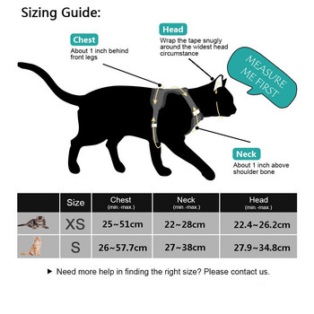 Λουρί γάτας και λουρί για περπάτημα Escape Proof Μαλακό ρυθμιζόμενο γιλέκο λουρί για γάτες Εύκολος έλεγχος Αναπνεύσιμο γιλέκο από μαλακό πλέγμα