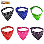 2022 New Fahsion Μικρό Φουλάρι για σκύλους Ρυθμιζόμενο Κολάρες για κατοικίδια Κασκόλ Κολιέ μαντήλι Trigon Αξεσουάρ για κατοικίδια Είδη σκύλου Perros